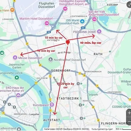 Apartment Nähe Flughafen Psd Dome Merkur Arena *